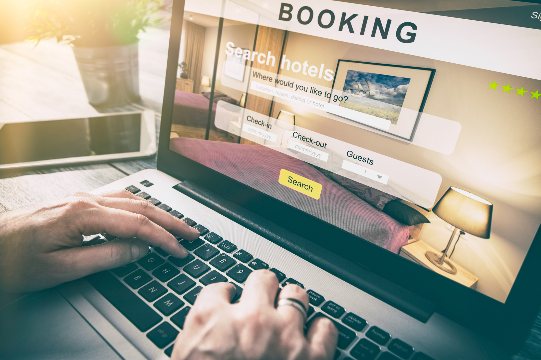 Booking hotel travel