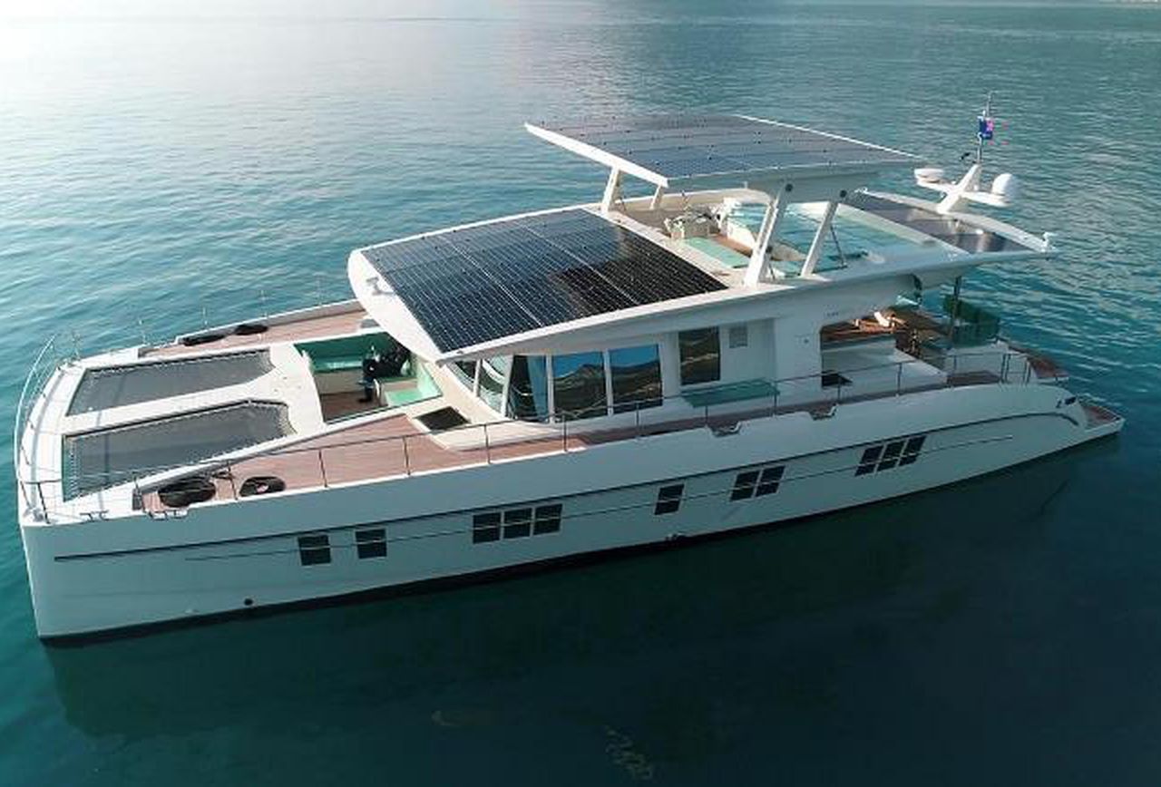 74 foot neiman marcus serenity solar yacht